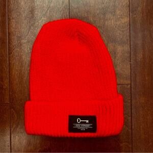 Key Street Candy Apple Red Knitted Beanie, Unisex, New Without Tags